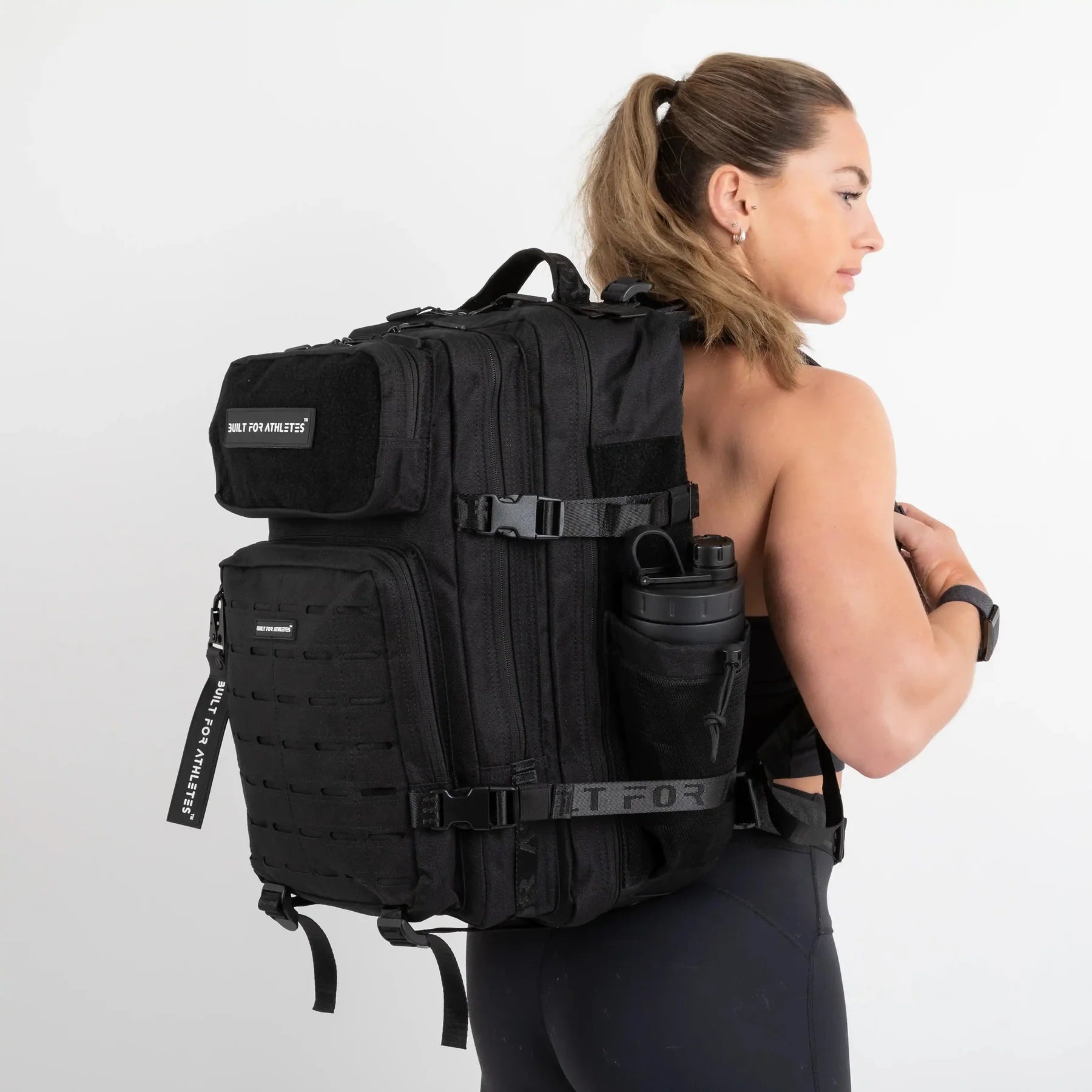 LARGE BLACK GYM BACKPACK